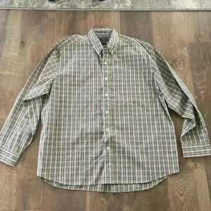 Plaid long sleeve button up